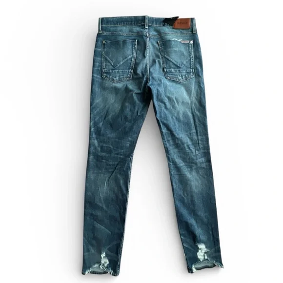 Hudson Blake Slim Straight method Jeans Men's Distressed Blue Jeans Sz 34